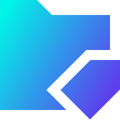 Label Folder Tag Icon from Sharp Gradient Set