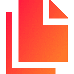 Multiple File 1 Icon from Sharp Gradient Set