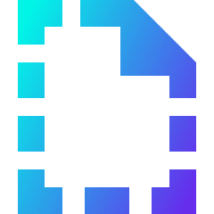 New File Dash Icon from Sharp Gradient Set