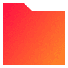 New Folder Icon from Sharp Gradient Set