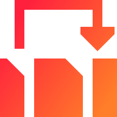 Reorder PDF Icon from Sharp Gradient Set