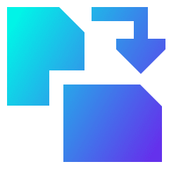 Rotate PDF Icon from Sharp Gradient Set
