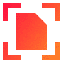 Scan Document Focus Icon from Sharp Gradient Set