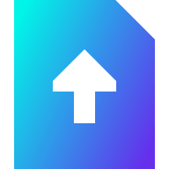 Upload File Icon from Sharp Gradient Set