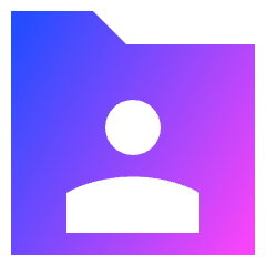 User Folder Icon from Sharp Gradient Set