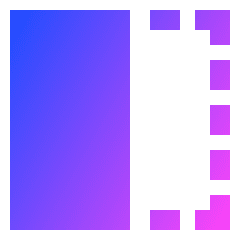 Flip Horizontal Square 2 Icon from Sharp Gradient Set