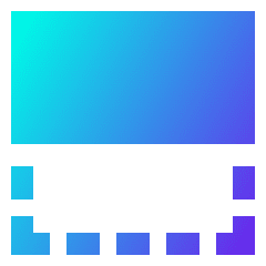 Flip Vertical Square 1 Icon from Sharp Gradient Set