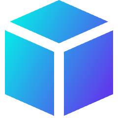 Cube Shape Icon from Sharp Gradient Set