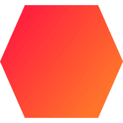 Hexagon Shape Icon from Sharp Gradient Set