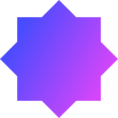 Octagram Shape Icon from Sharp Gradient Set