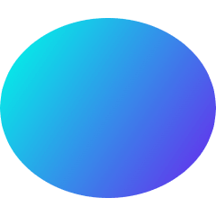 Oval Shape Icon from Sharp Gradient Set
