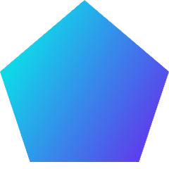 Pentagon Icon from Sharp Gradient Set
