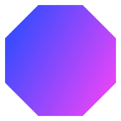 Polygon Icon from Sharp Gradient Set