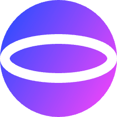 Sphere Shape Icon from Sharp Gradient Set