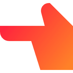 Finger Point Left Icon from Sharp Gradient Set