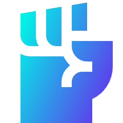 Fist Icon from Sharp Gradient Set