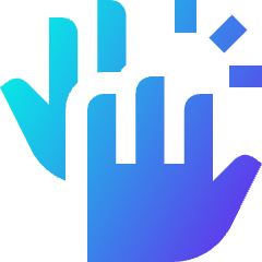 High Five Icon from Sharp Gradient Set