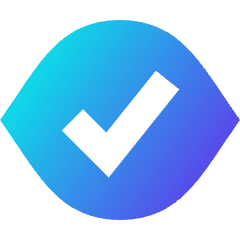 Iris Scan Confirm Icon from Sharp Gradient Set