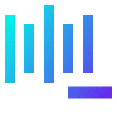 Voice Decrease Icon from Sharp Gradient Set