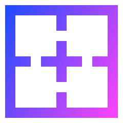 Border Frame Icon from Sharp Gradient Set