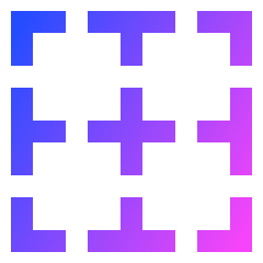 Border None Icon from Sharp Gradient Set