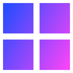 Layout Grid Icon from Sharp Gradient Set