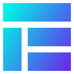 Layout Window 2 Icon from Sharp Gradient Set