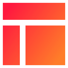 Layout Window 4 Icon from Sharp Gradient Set