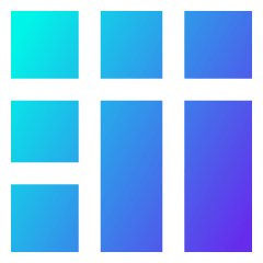 Layout Window 46 Icon from Sharp Gradient Set