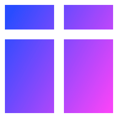 Layout Window 51 Icon from Sharp Gradient Set