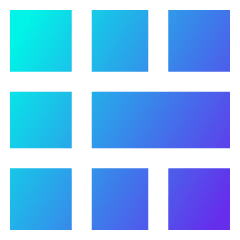 Layout Window 54 Icon from Sharp Gradient Set