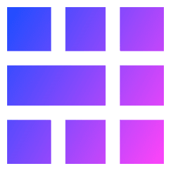 Layout Window 55 Icon from Sharp Gradient Set