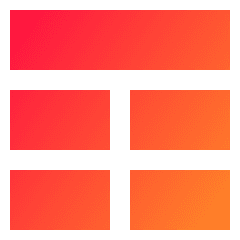 Layout Window 8 Icon from Sharp Gradient Set