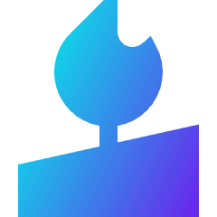 Candle Icon from Sharp Gradient Set