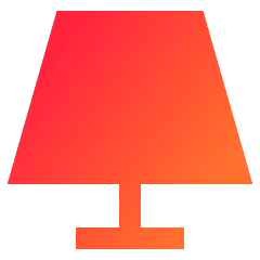 Table Lamp 2 Icon from Sharp Gradient Set