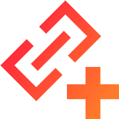 Link Chain Add Plus Icon from Sharp Gradient Set