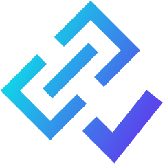 Link Chain Check Validate Icon from Sharp Gradient Set