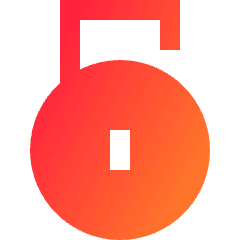 Padlock Circle 2 Icon from Sharp Gradient Set