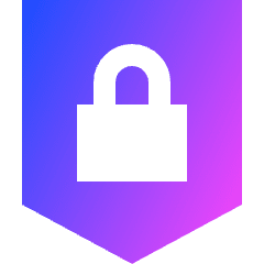 Padlock Shield Icon from Sharp Gradient Set