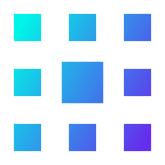 Dial Pad Center Middle Icon from Sharp Gradient Set