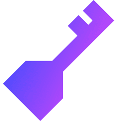 Key Icon from Sharp Gradient Set
