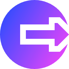 Logout 2 Icon from Sharp Gradient Set