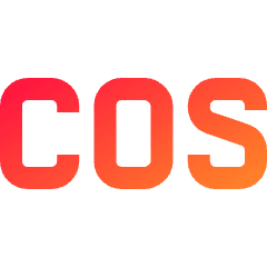 Cosine Icon from Sharp Gradient Set