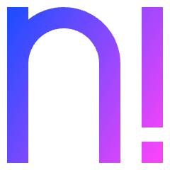 Factorial Icon from Sharp Gradient Set