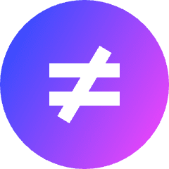 Not Equal Sign Circle Icon from Sharp Gradient Set
