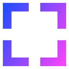 Fit Screen Icon from Sharp Gradient Set