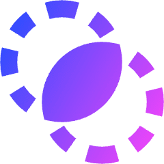 Pathfinder Circle Intersect Icon from Sharp Gradient Set