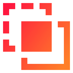 Pathfinder Crop Icon from Sharp Gradient Set