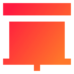 Projector Screen Icon from Sharp Gradient Set