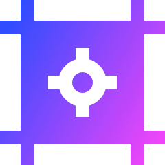 Registration Marks Icon from Sharp Gradient Set